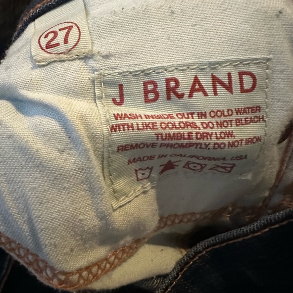 J Brand - dark distressed jeans - Picture 2 of 3